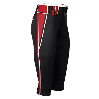 Boombah Womens Hypertech Fastpitch Pants Black/Red/White