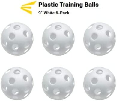 Easton 9&quot; Wiffle Training Balls 6-Pack