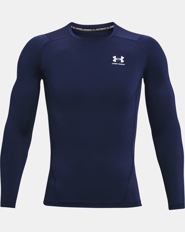 Under Armour Men's HeatGear Armour Long Sleeve Compression Shirt - Royal