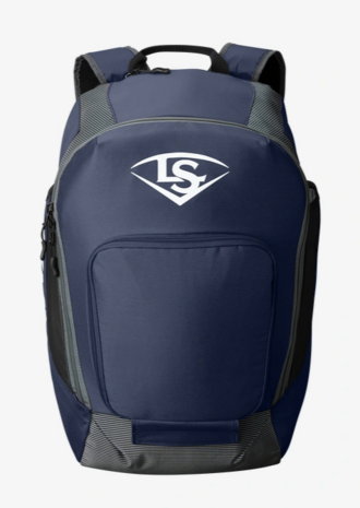 Louisville Slugger Backpack/Stick Bag Blue Gray Fits Bats Helmet