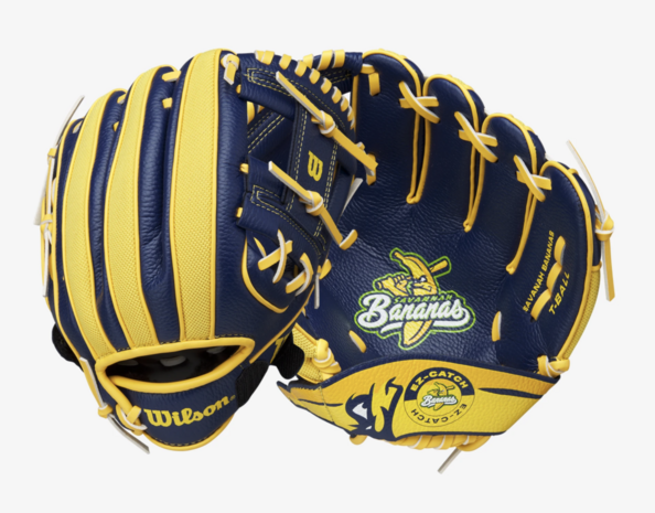 Wilson A200 2024 Beeball Glove EZ-Catch 10'' Savannah Bananas