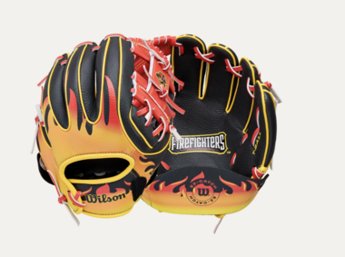 Wilson A200 2026 Beeball Glove EZ-Catch 10'' Firefighters RHT